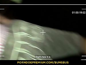 butts BUS - Jarushka Ross enjoys pummeling in the backseat