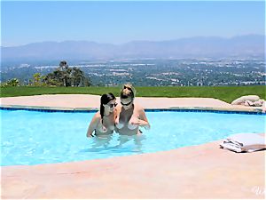 Shyla Jennings and Ryan Ryans after pool pussy soiree